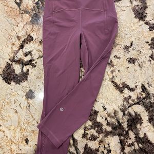 Lululemon InStill High-Rise Crop 23 leggings size 4  23” vintage plum